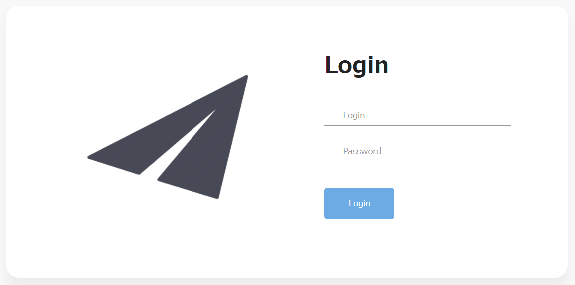 Figure18. The login panel of the Openfield server